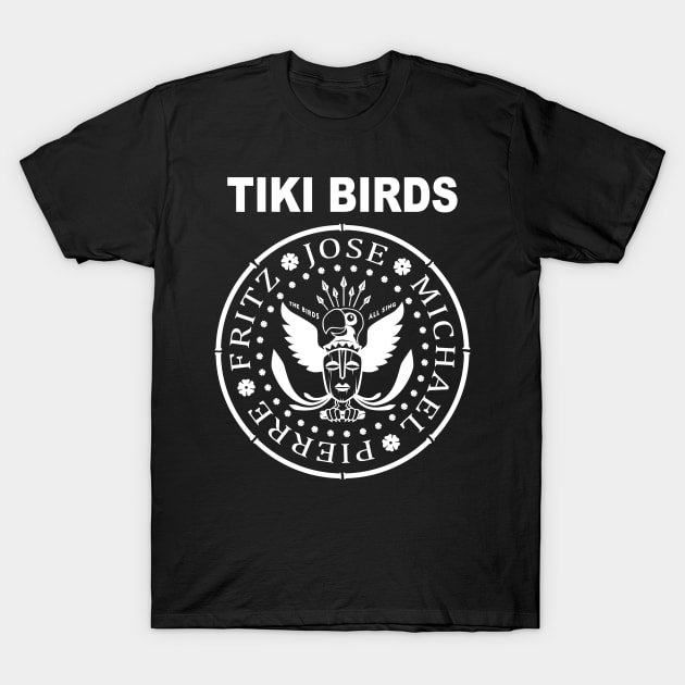 TIKI BIRDS T-Shirt by blairjcampbell